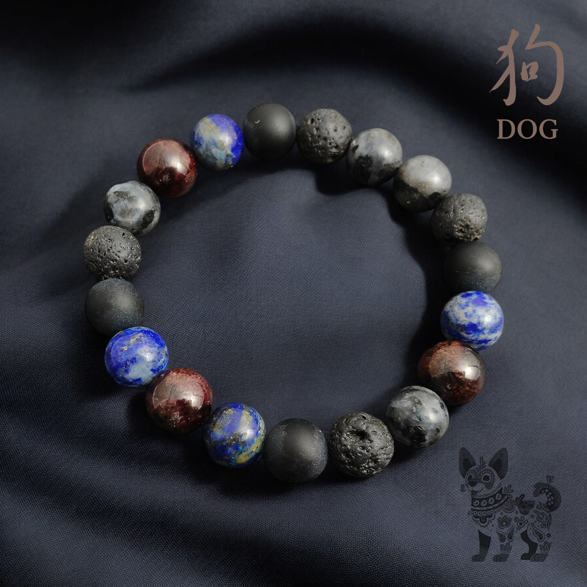 2025 ZODIAC - DOG 10mm The Loyal Protector Bracelet