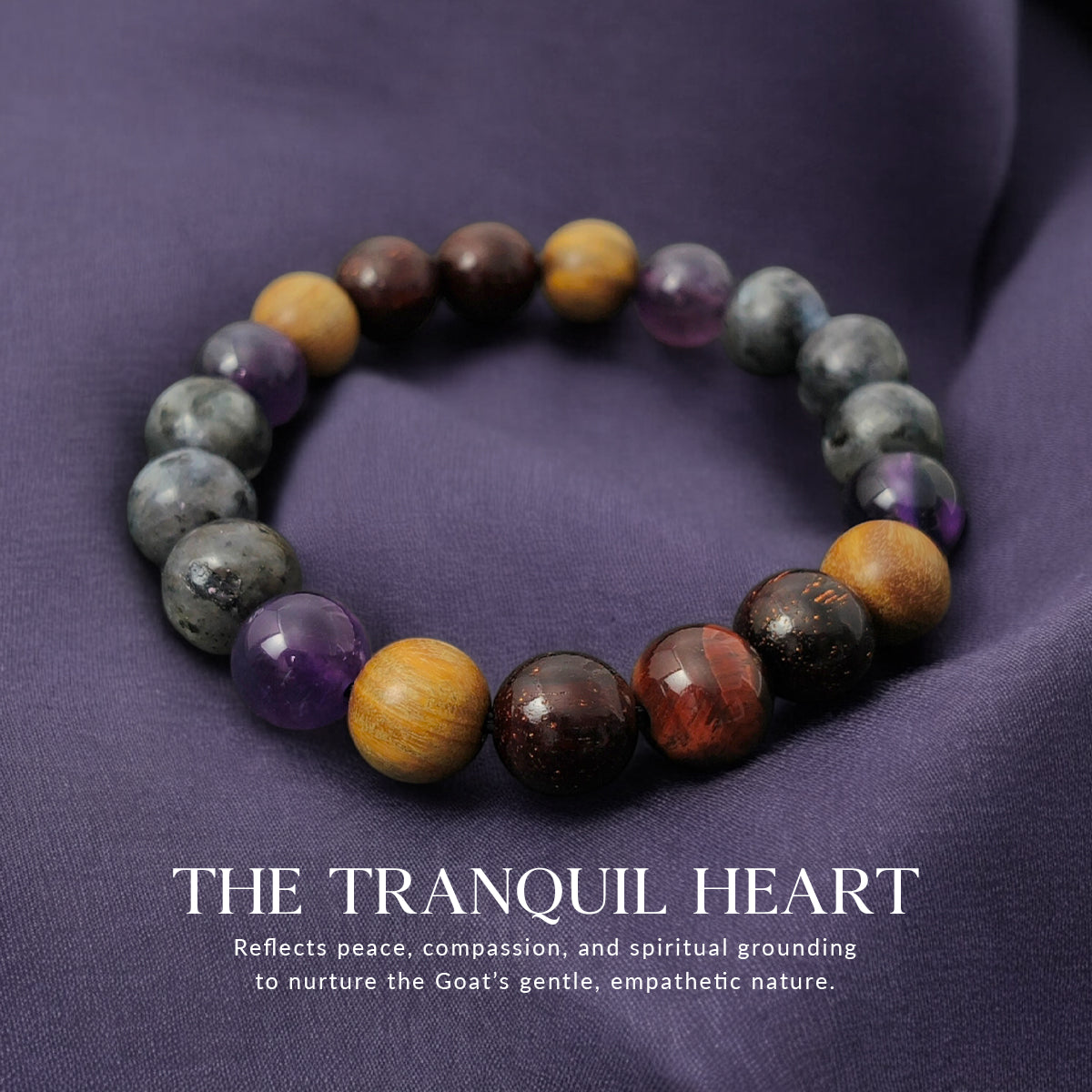 2025 ZODIAC - GOAT 10mm The Tranquil Heart Bracelet