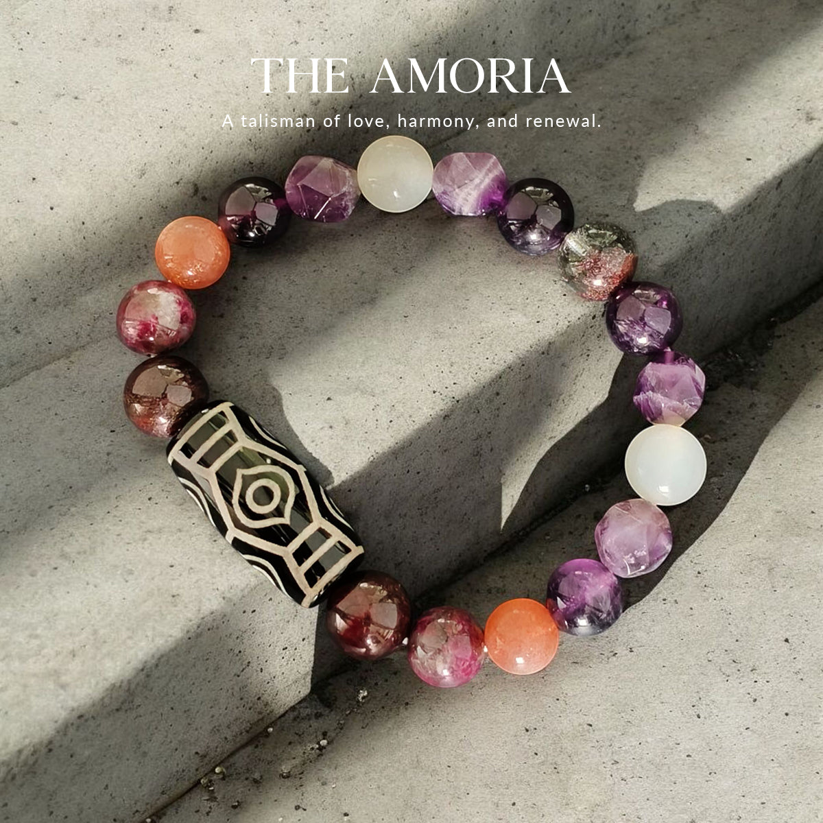 THE AMORIA Modern Dzi Bracelet