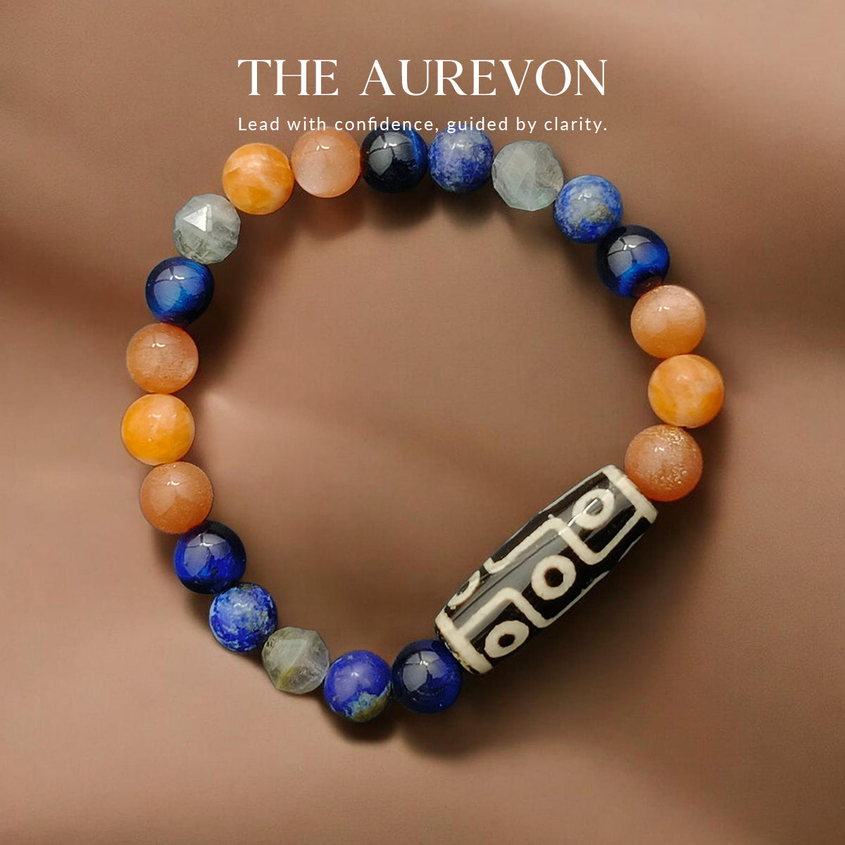 THE AUREVON Modern 9-Eye Dzi Bracelet