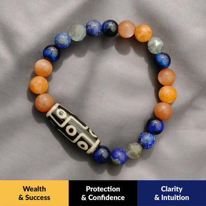 THE AUREVON Modern 9-Eye Dzi Bracelet