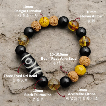 THE BULWARK Modern Dzi Bracelet
