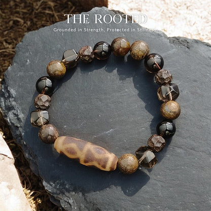 THE ROOTED Modern Dzi Bracelet