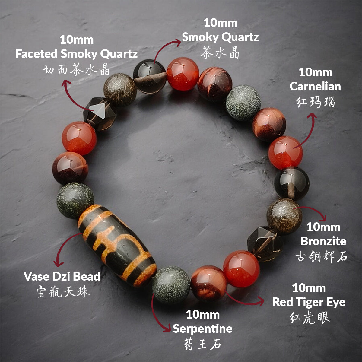 THE SENTARA Modern Dzi Bracelet