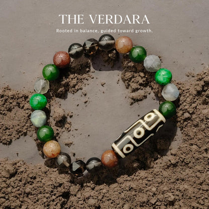 THE VERDARA Modern 9-Eye Dzi Bracelet