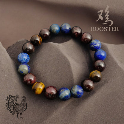 2025 ZODIAC - ROOSTER 10mm The Visionary Spark Bracelet