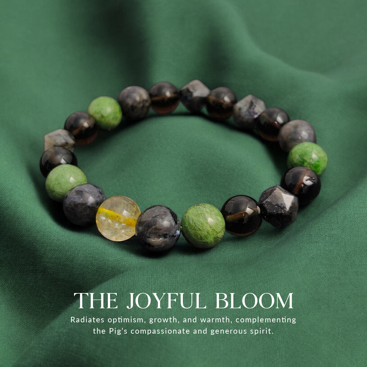 2025 ZODIAC - PIG 10mm The Joyful Bloom Bracelet