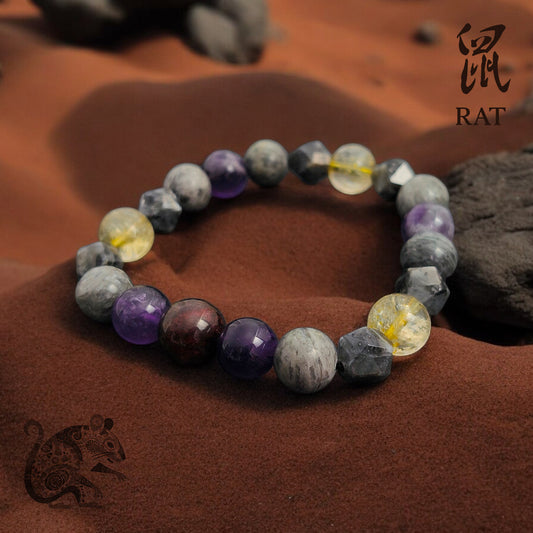 2025 ZODIAC - RAT 10mm The Insightful Path Bracelet