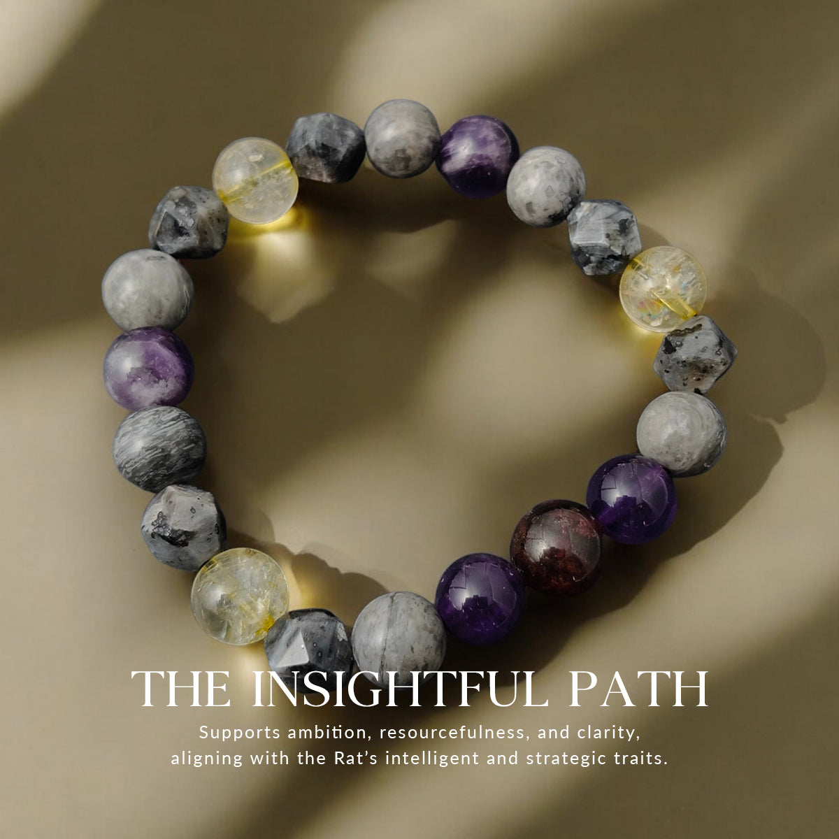 2025 ZODIAC - RAT 10mm The Insightful Path Bracelet