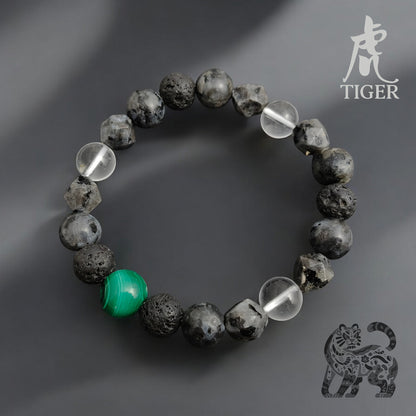 2025 ZODIAC - TIGER 10mm The Fearless Warrior Bracelet