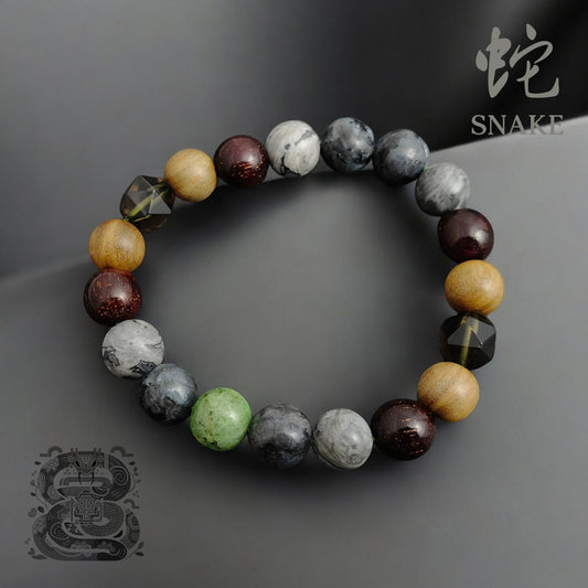 2025 ZODIAC - SNAKE 10mm The Serpent Sage Bracelet